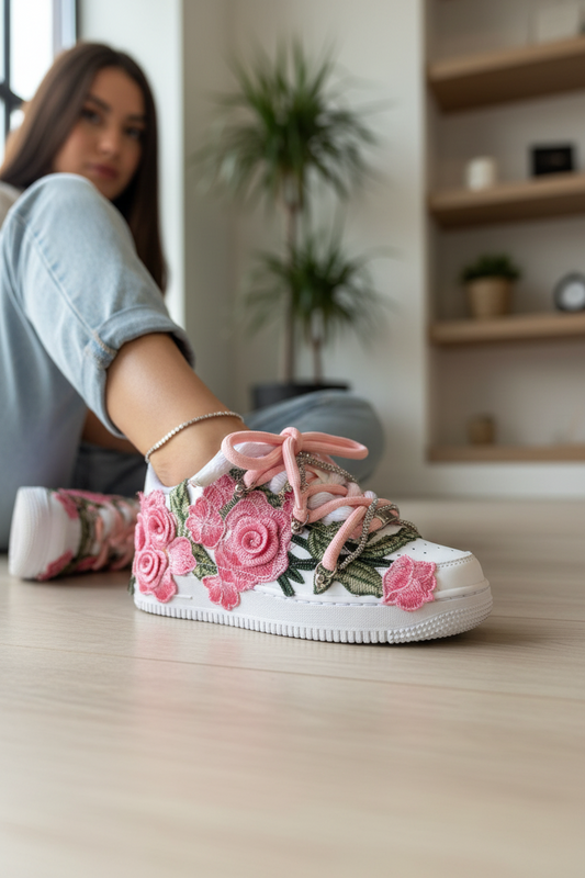 AF1 CUSTOM (versione rose rosa)