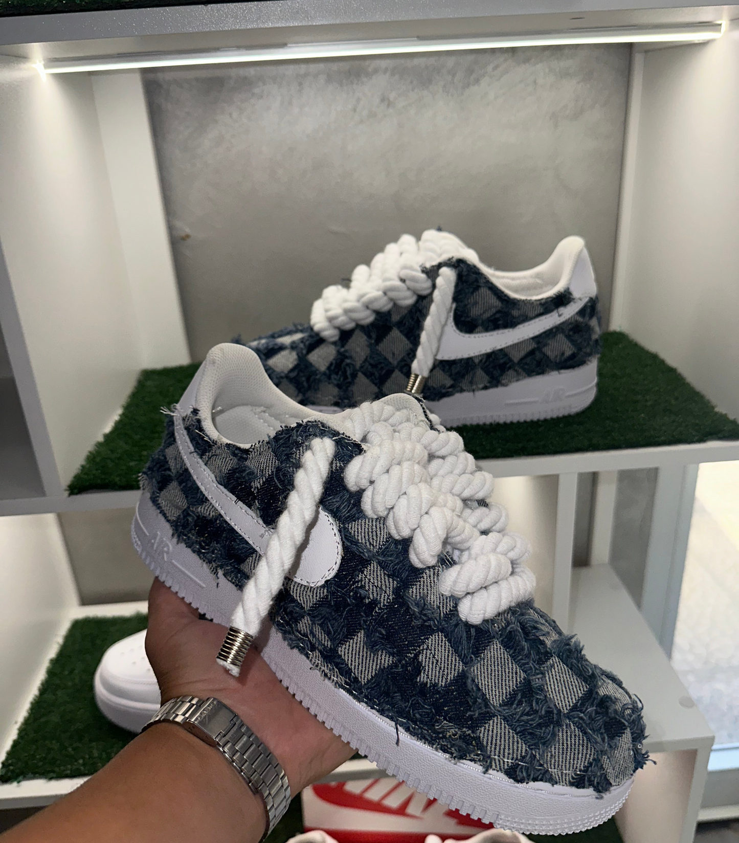 Nike Air Force 1 DENIM SCURO Sneakers Custom