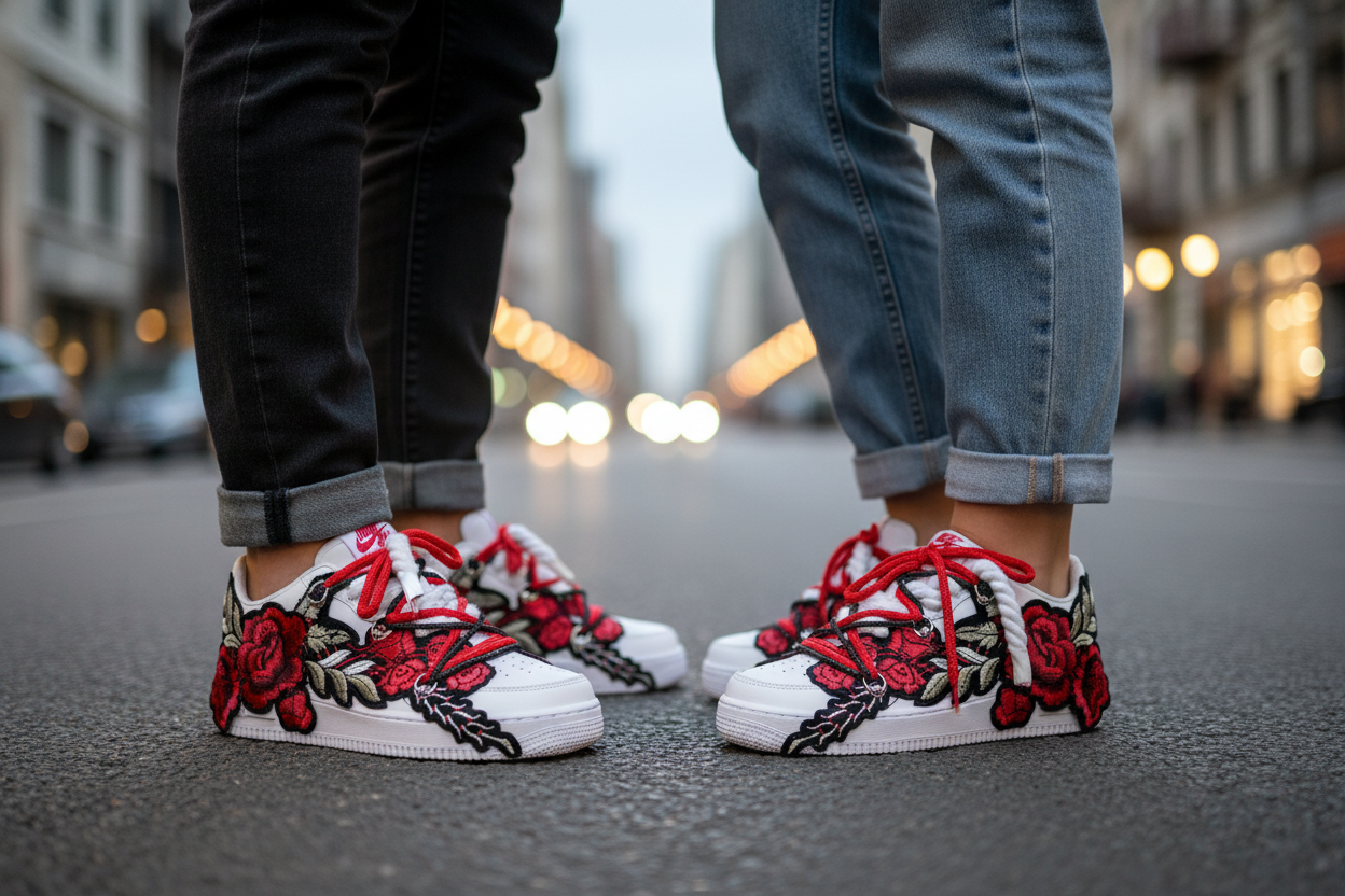 AF1 CUSTOM (versione Rose Rosse)