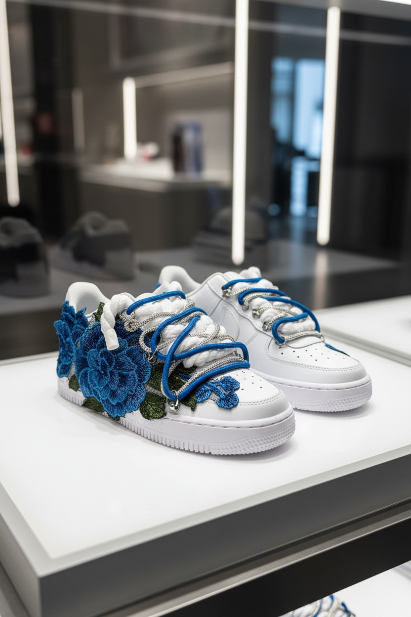 AF1 CUSTOM ( versione rose blu)
